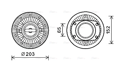 Clutch, radiator fan (IVC110)