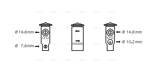 Expansion Valve, air conditioning (TO1045)