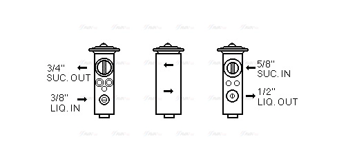 Expansion Valve, air conditioning (JD1029)
