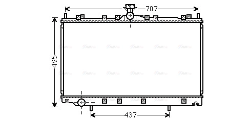 Radiator, engine cooling (MT2215)