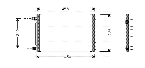 Condenser, air conditioning (UV5007)