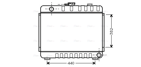 Radiator, engine cooling (MS2045)
