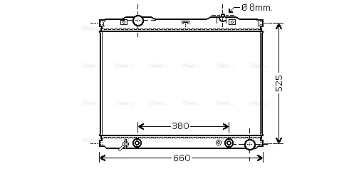 Radiator, engine cooling (KA2056)
