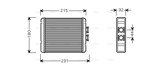 Heat Exchanger, interior heating (AI6198)