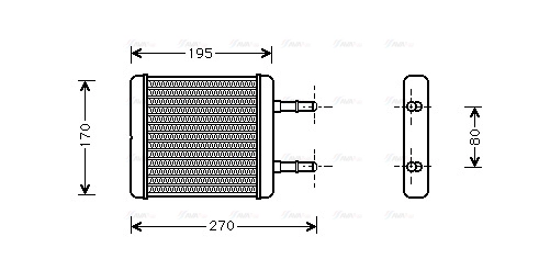 Heat Exchanger, interior heating (HY6061)
