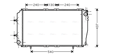 Radiator, engine cooling (SU2055)