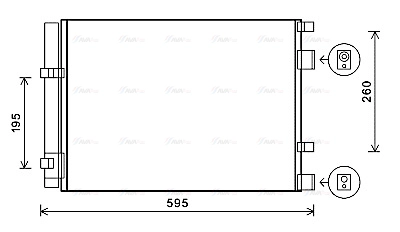 Condenser, air conditioning (HY5268D)