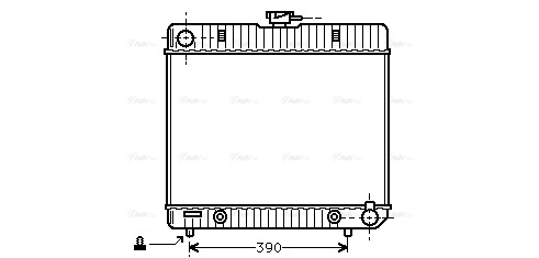 Radiator, engine cooling (MS2063)