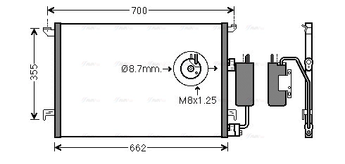 Condenser, air conditioning (SB5060D)
