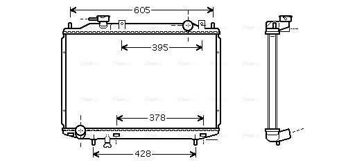 Radiator, engine cooling (MZ2171)