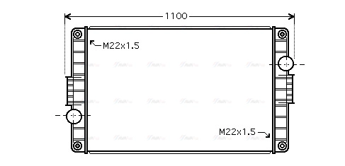 Radiator, engine cooling (VL2046)