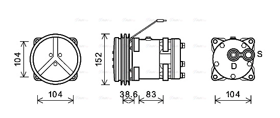 Compressor, air conditioning (MFAK030)