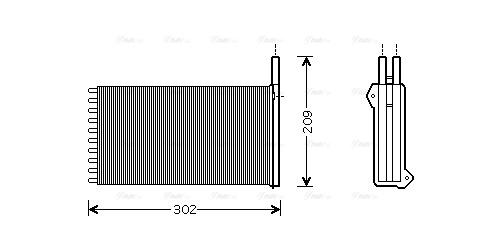Heat Exchanger, interior heating (FD6154)