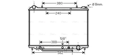 Radiator, engine cooling (OL2405)