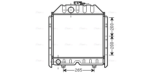 Radiator, engine cooling (FT2341)