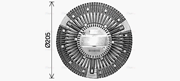 Clutch, radiator fan (DFC092)