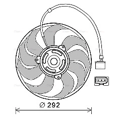 Fan, engine cooling (VN7533)