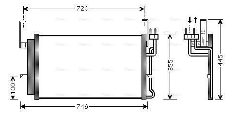 Condenser, air conditioning (HY5084D)