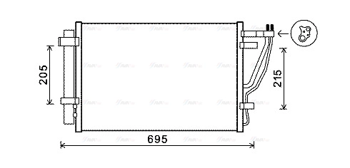 Condenser, air conditioning (KAA5147D)