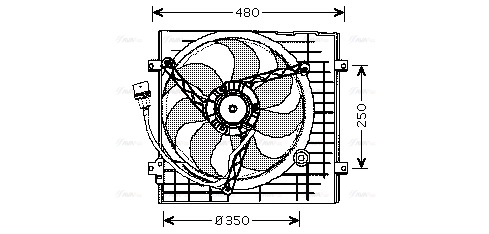 Fan, engine cooling (VN7506)