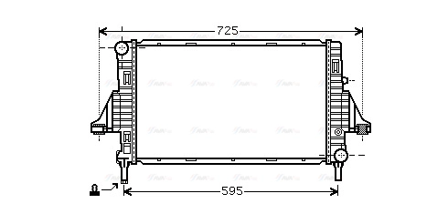Radiator, engine cooling (MCA2006)