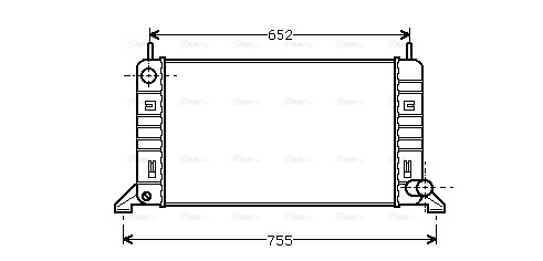 Radiator, engine cooling (FD2078)
