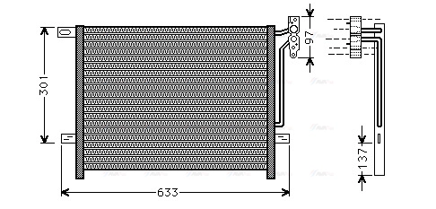 Condenser, air conditioning (BW5397)