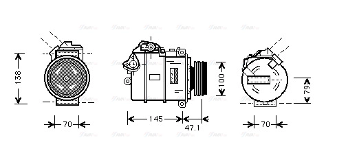 Compressor, air conditioning (BWAK306)
