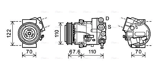 Compressor, air conditioning (OLAK606)