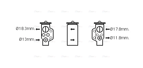 Expansion Valve, air conditioning (VN1333)