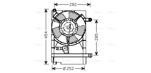 Fan, engine cooling (DW7512)