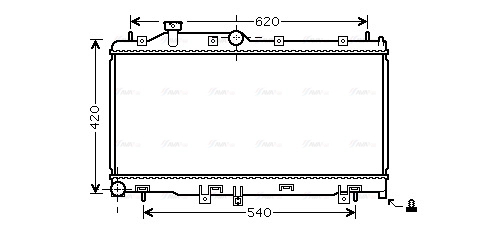 Radiator, engine cooling (SU2065)
