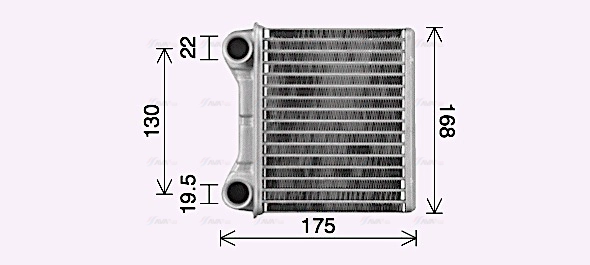 Heat Exchanger, interior heating (MS6762)