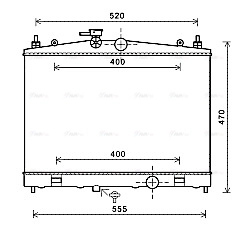 Radiator, engine cooling (DN2338)