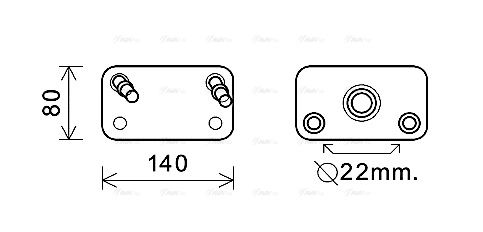 Oil Cooler, automatic transmission (AU3205)