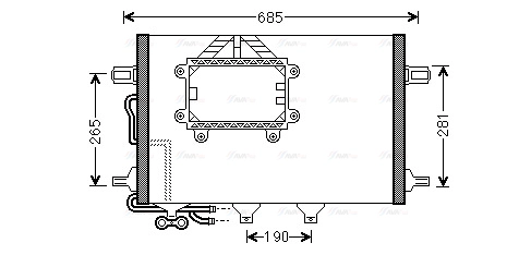 Condenser, air conditioning (MSA5562)
