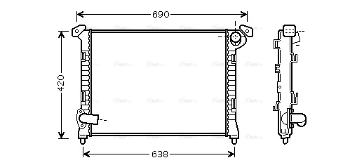 Radiator, engine cooling (BWA2314)