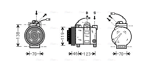 Compressor, air conditioning (AIAK015)