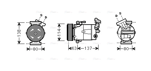 Compressor, air conditioning (RTK437)