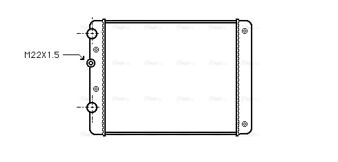 Radiator, engine cooling (VN2129)
