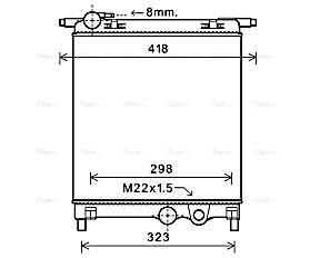 Radiator, engine cooling (VNA2325)