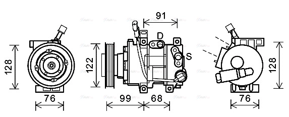 Compressor, air conditioning (HYK296)