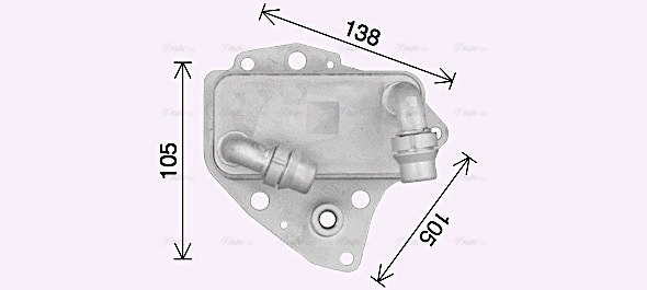 Oil Cooler, engine oil (OL3705)