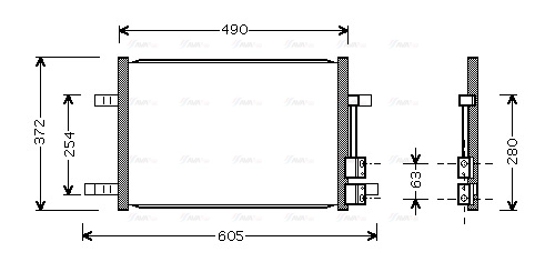 Condenser, air conditioning (FD5327)
