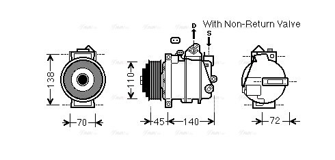 Compressor, air conditioning (MSAK672)