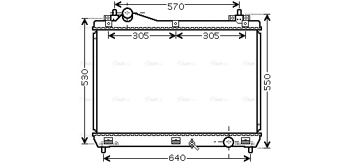 Radiator, engine cooling (SZ2103)