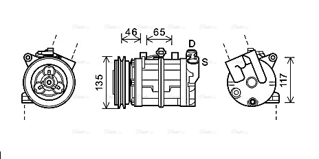 Compressor, air conditioning (DNK341)