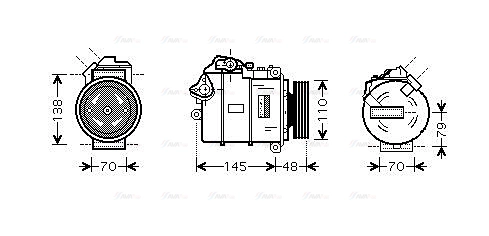Compressor, air conditioning (BWAK317)