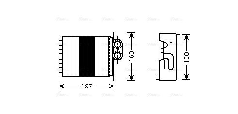 Heat Exchanger, interior heating (MSA6400)