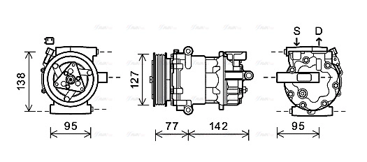Compressor, air conditioning (FDK469)